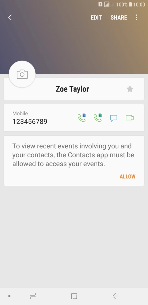 Press the Home key to return to the home screen.