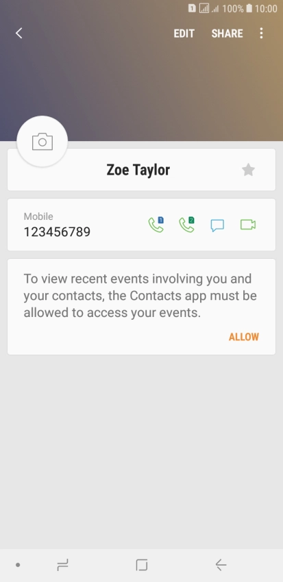 Press the Home key to return to the home screen.