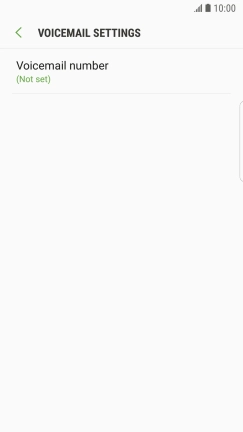 Press Voicemail number.