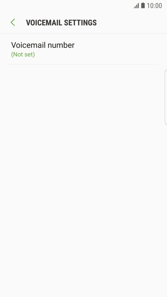 Press Voicemail number.