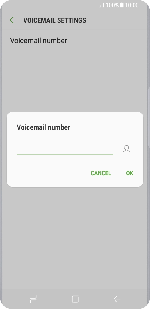 Key in +447953222222 and press OK.