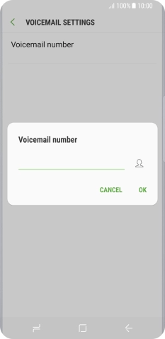 Key in +447953222222 and press OK.