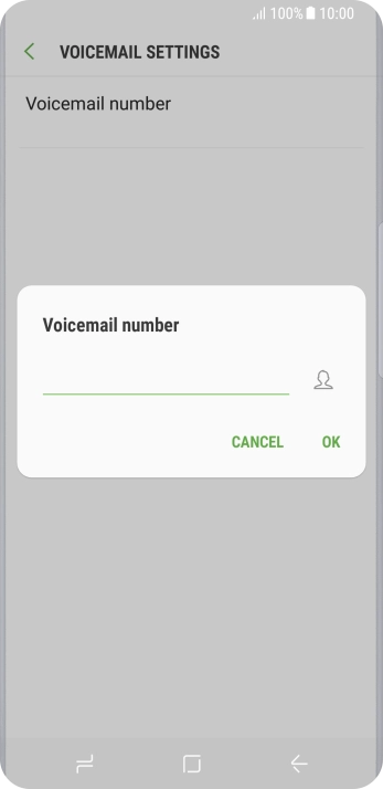 Key in +447953222222 and press OK.
