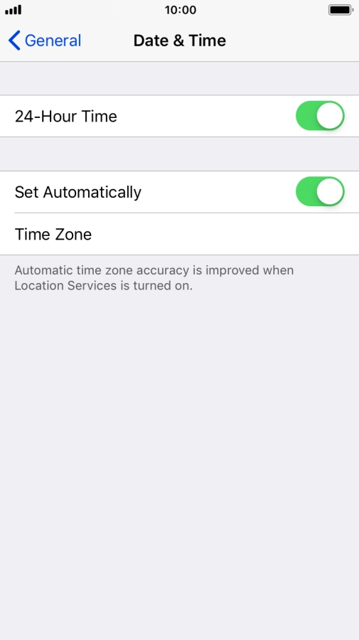 Press the Home key to return to the home screen.