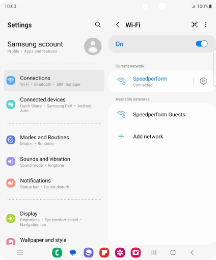 Press the Home key to return to the home screen.