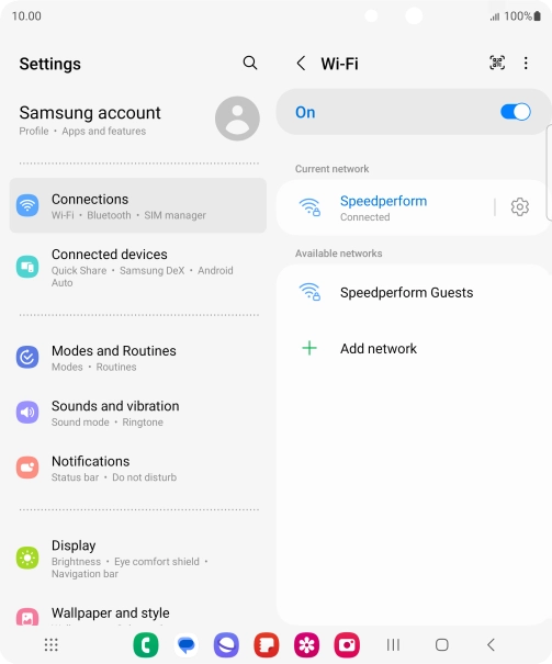 Press the Home key to return to the home screen.