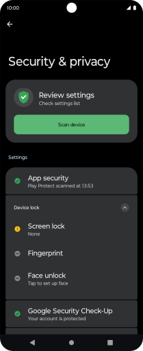 Press the Home key to return to the home screen.