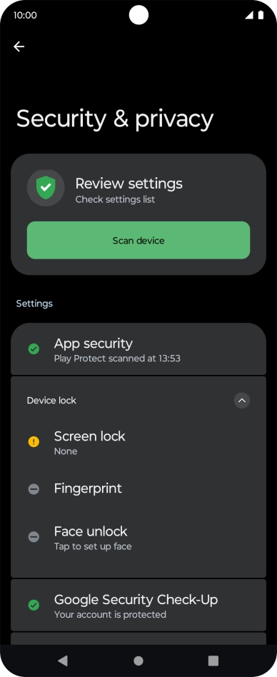 Press the Home key to return to the home screen.