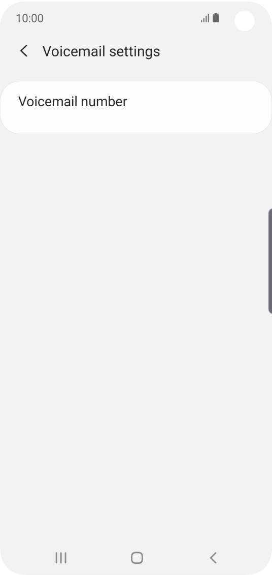 Press Voicemail number.