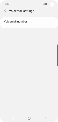 Press Voicemail number.