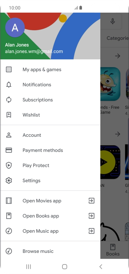Press My apps & games.