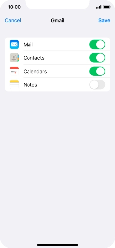 If this screen is displayed, you email account has been recognised and set up automatically. Follow the instructions on the screen to key in more information and finish setting up your phone.
