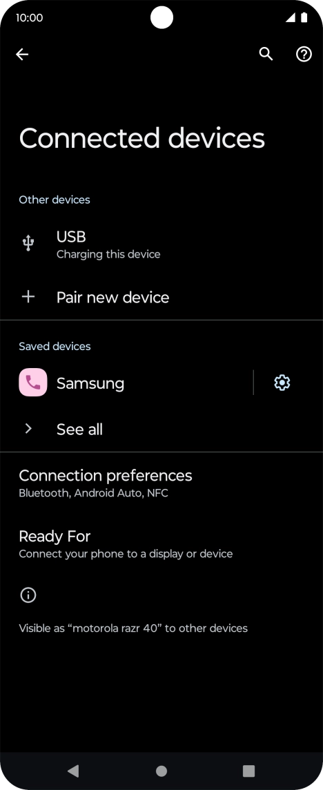 Press the Home key to return to the home screen.