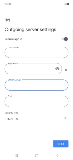 Press the field below 