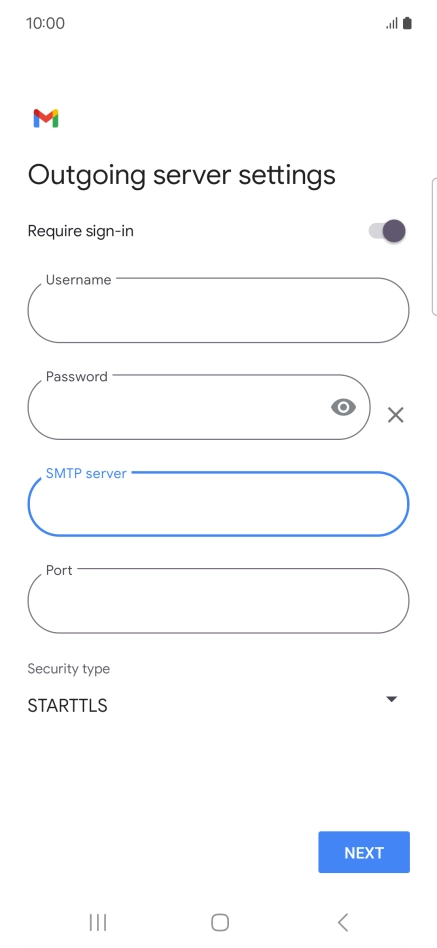 Press the field below 