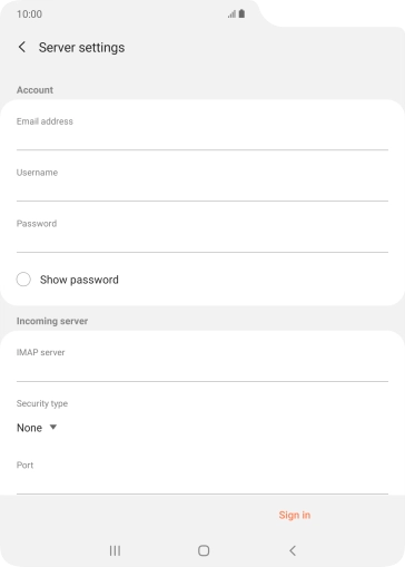 Press the field below 