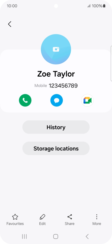 Press the Home key to return to the home screen.