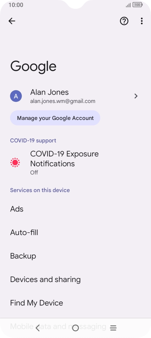 Press Find My Device.
