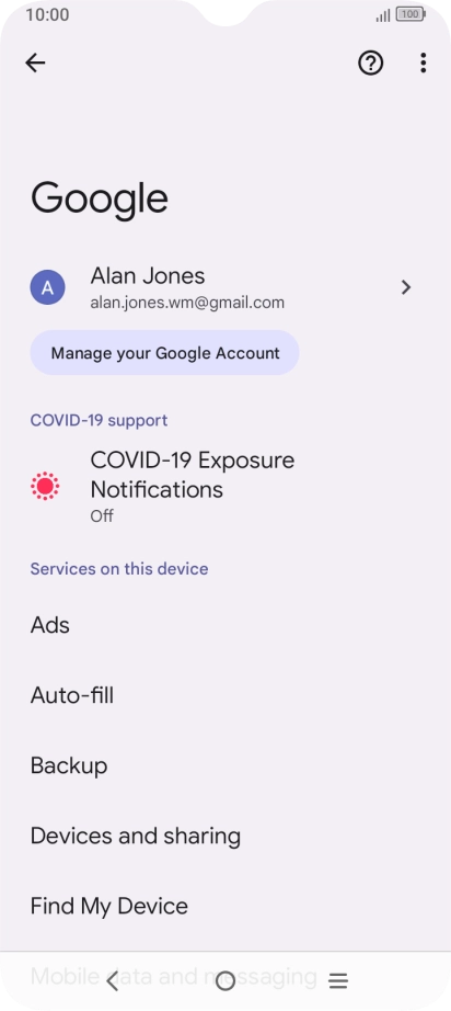 Press Find My Device.