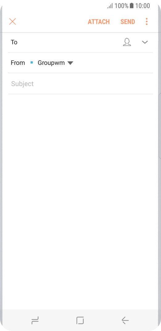 Press the search field and key in the first letters of the recipient's name.