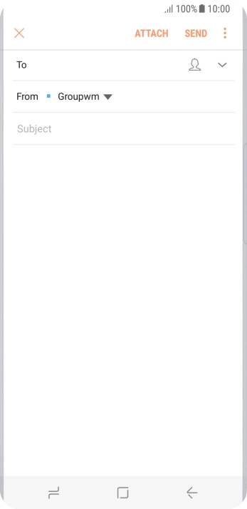 Press the search field and key in the first letters of the recipient's name.
