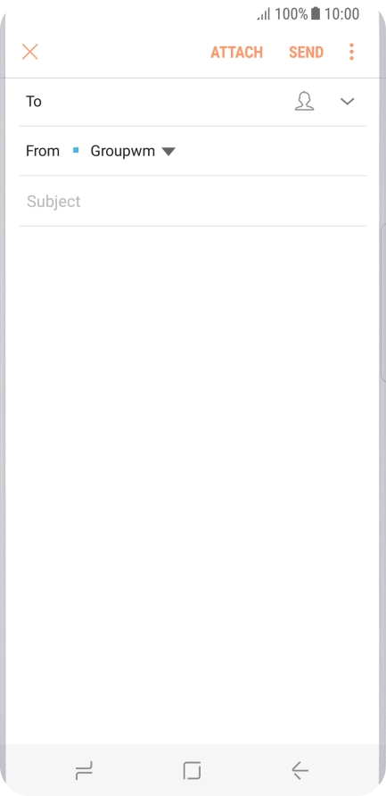 Press the search field and key in the first letters of the recipient's name.