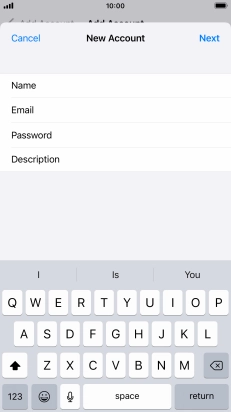 Press Description and key in the required name.