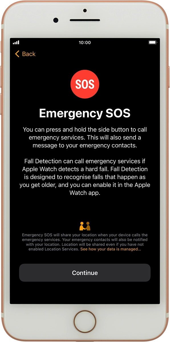 On your phone: Press Continue.