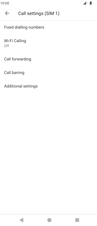 Press Additional settings.