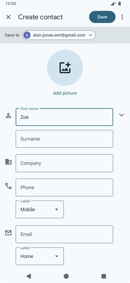 Press Surname and key in the required last name.