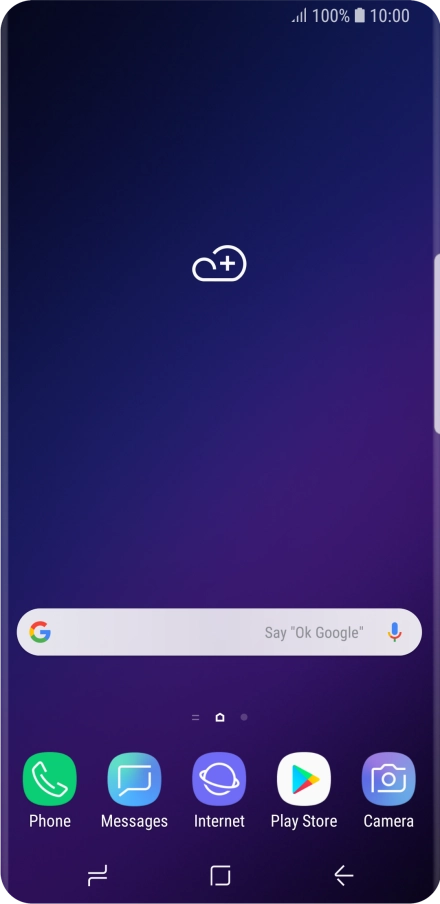 Press the Application key.