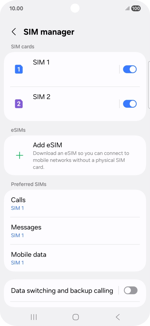 Press the required price plan.