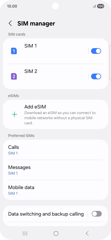 Press the required price plan.