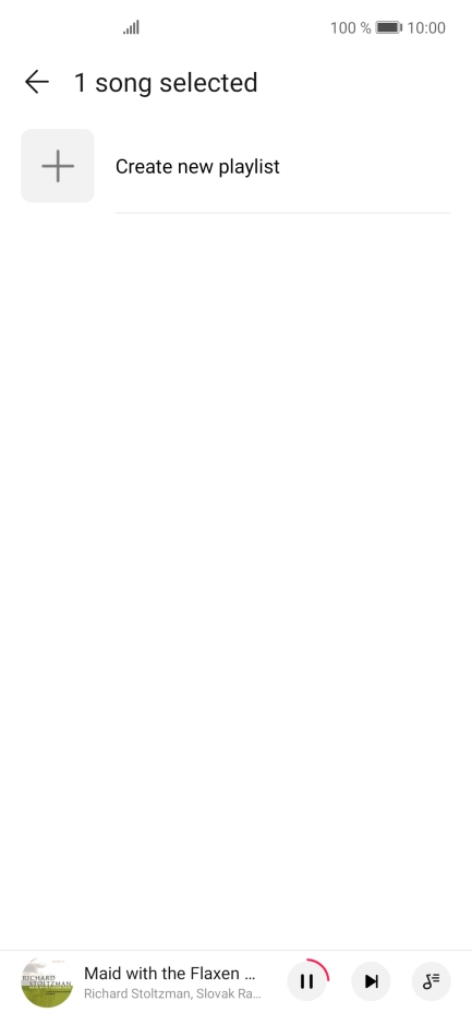 Press Create new playlist.