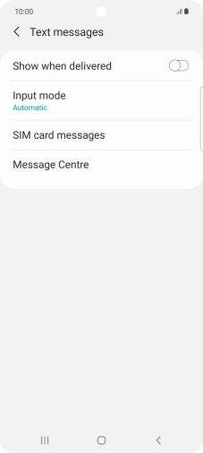 Press Message Centre.