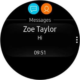 Press the required text message to read it.