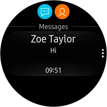 Press the required text message to read it.