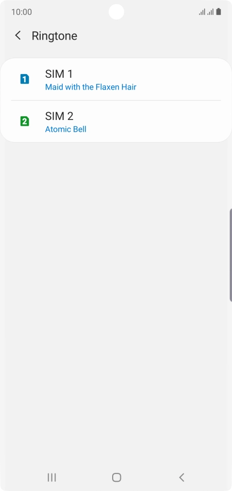 Press the Home key to return to the home screen.