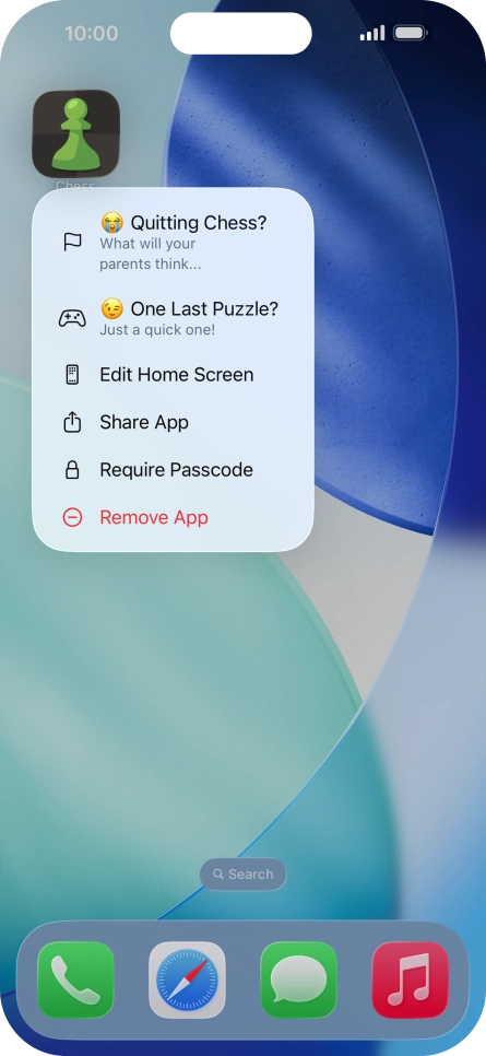 Press Require Passcode.