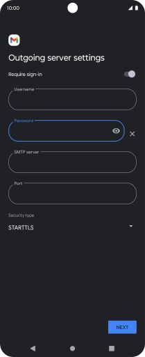 Press the field below 