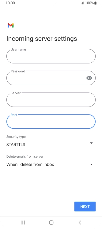 Press the drop down list below 