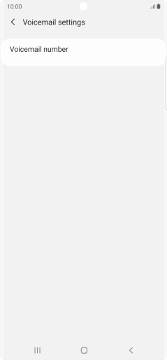 Press Voicemail number.