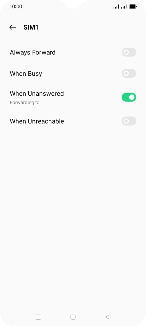 Press the Home key to return to the home screen.