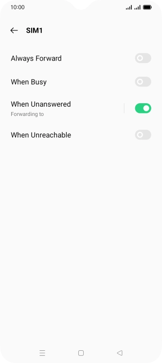 Press the Home key to return to the home screen.