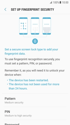 Press the required phone lock code and follow the instructions on the screen to create an additional phone lock code.