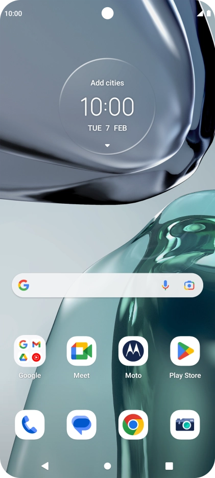 Press the Application key.