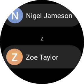 Press the required contact.