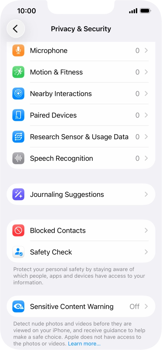 Press Sensitive Content Warning.