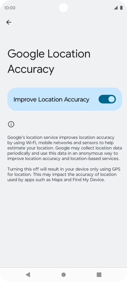If you press the indicator next to 