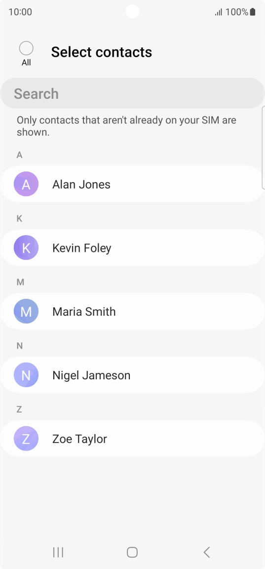 Press the field above 